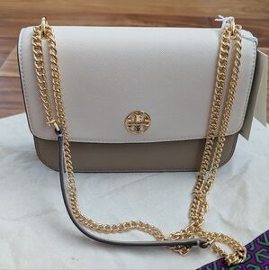 Tory Burch Leather Color Block Shoulder Bag + Dust + Gift Bag Nwt ❤️